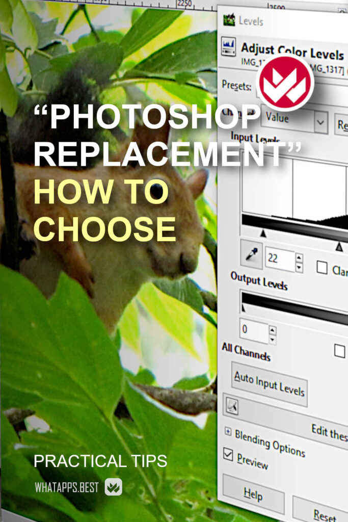 How to choose an image editor, or search for a replacement for Photoshop